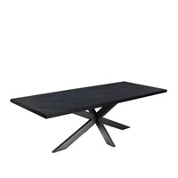 Felix - Large Dining Table Metal Nero 240cm