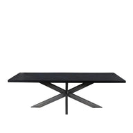 Felix - Large Dining Table Metal Nero 240cm