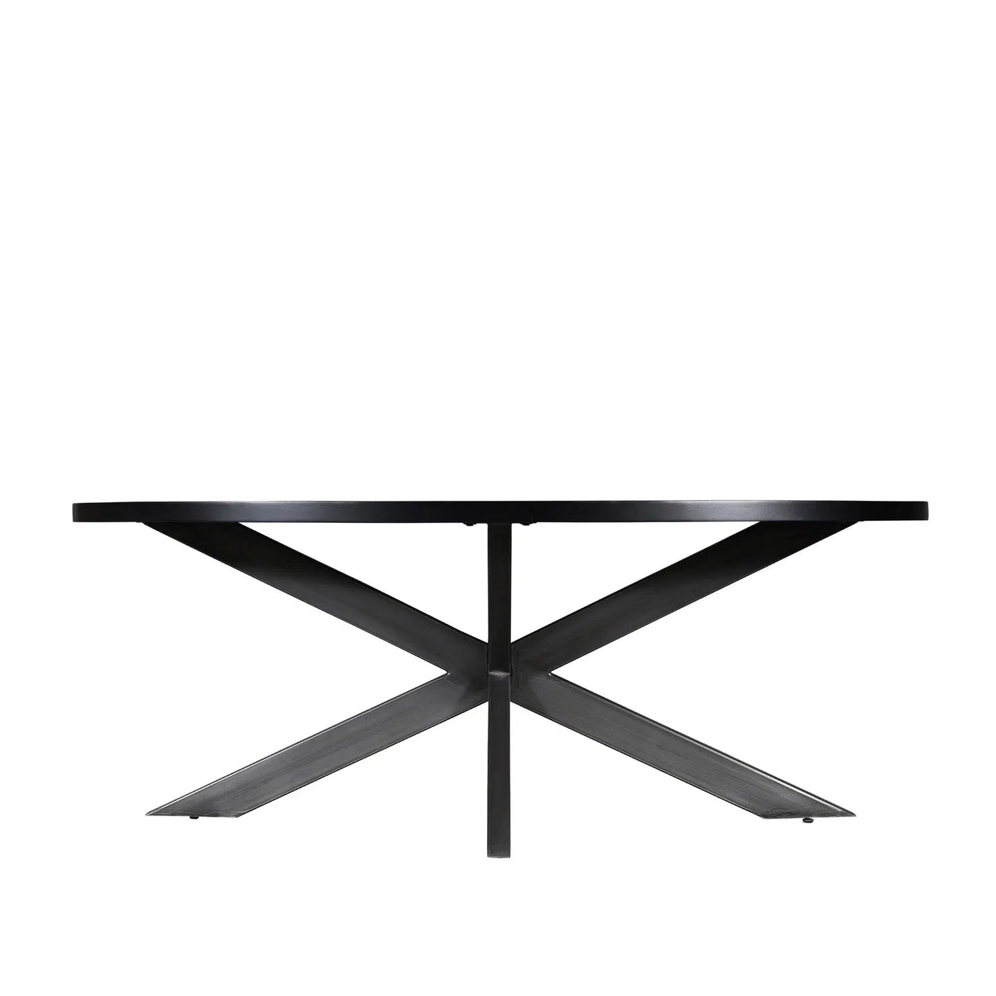 Felix - Oval Dining Table Metal Nero 200cm