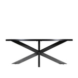 Felix - Oval Dining Table Metal Nero 200cm