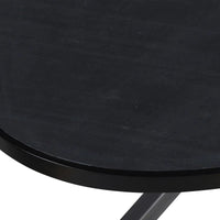 Felix - Oval Dining Table Metal Nero 200cm