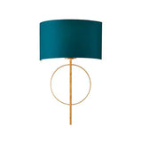 Ferraro - Hoop Wall Light With Teal Shade