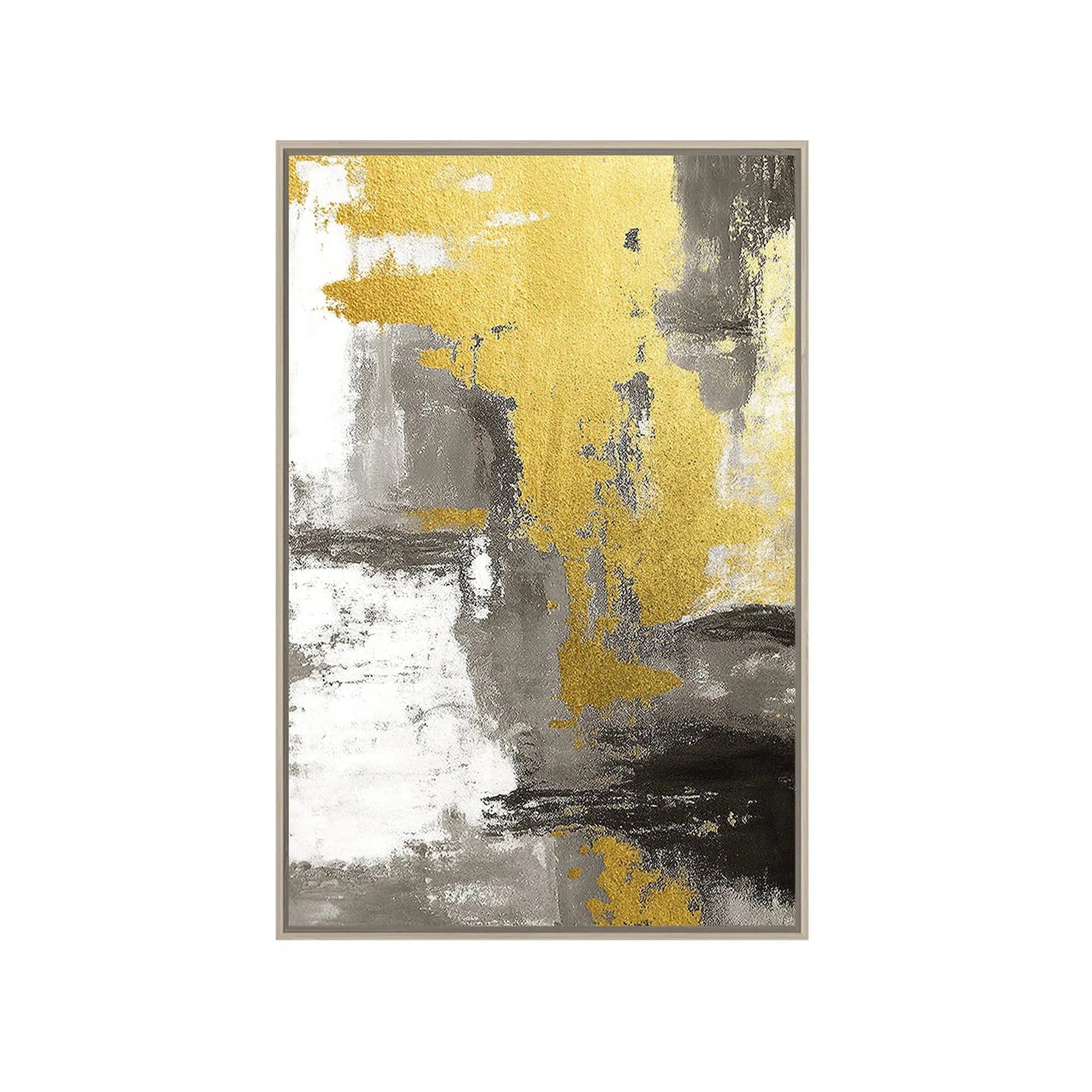 Foil Gold Abstract Painting 5