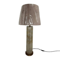 Glass Table Lamp - Distressed Base