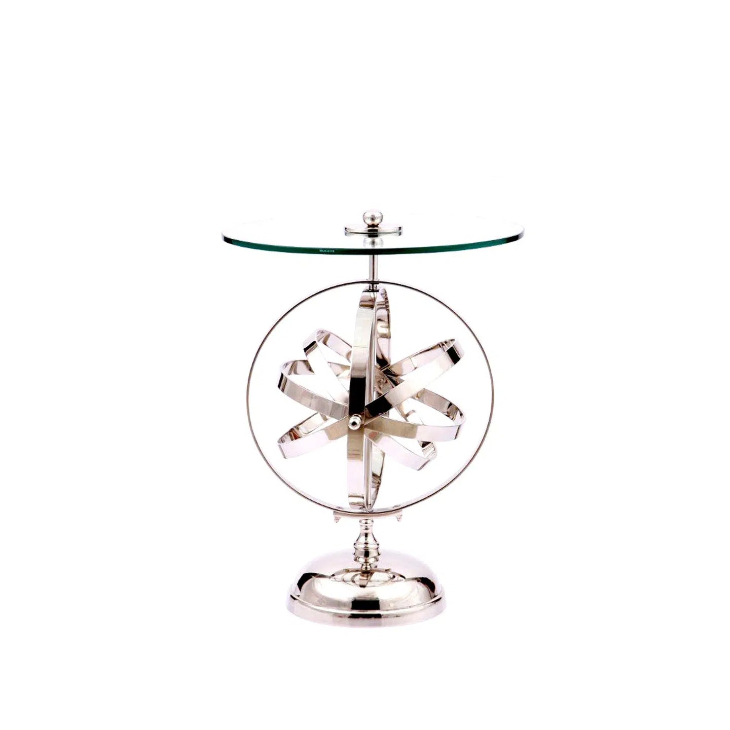 Glass Top Armillary Stand Table