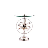 Glass Top Armillary Stand Table