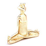 Gold Meditation Frog Ornament