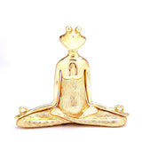 Gold Meditation Frog Ornament