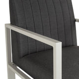 Grey Capri Bar Stool (Straight Back)