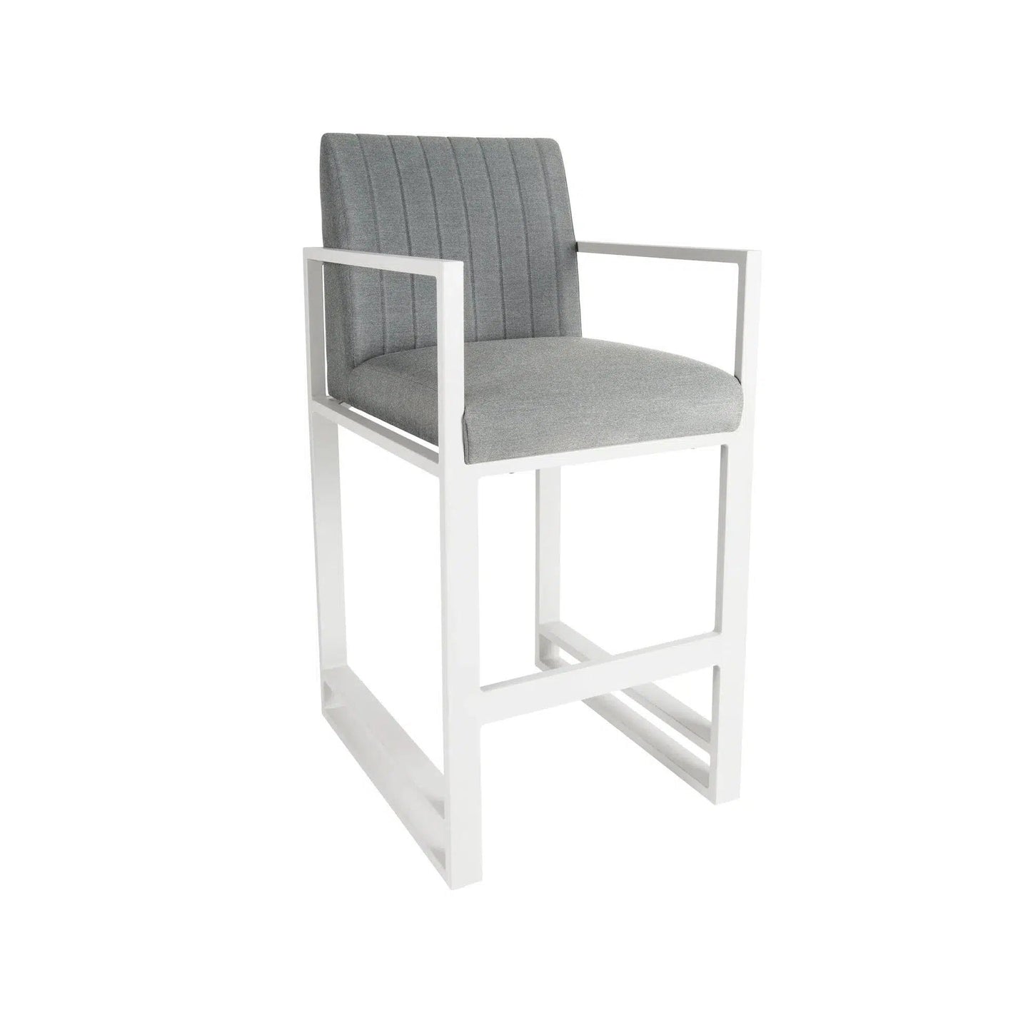 Grey Capri Bar Stool (Straight Back)