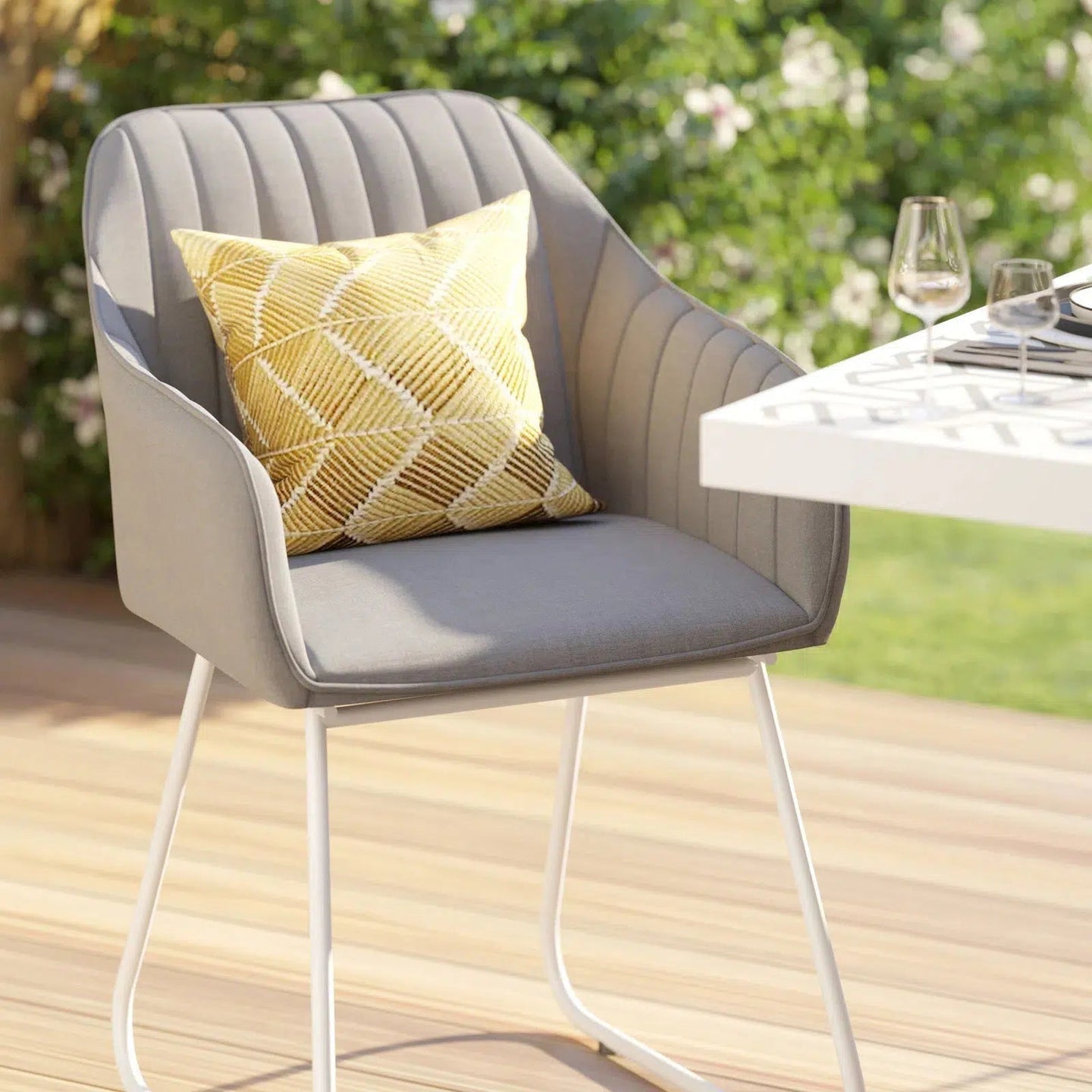 Grey Capri Dining Chair