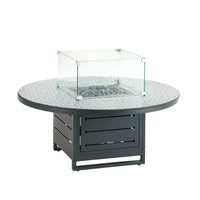 Grey Capri Table with Fire Pit