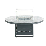 Grey Capri Table with Fire Pit