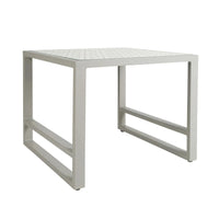 Grey Patterned Riviera Retreat, Glass Garden Side Table