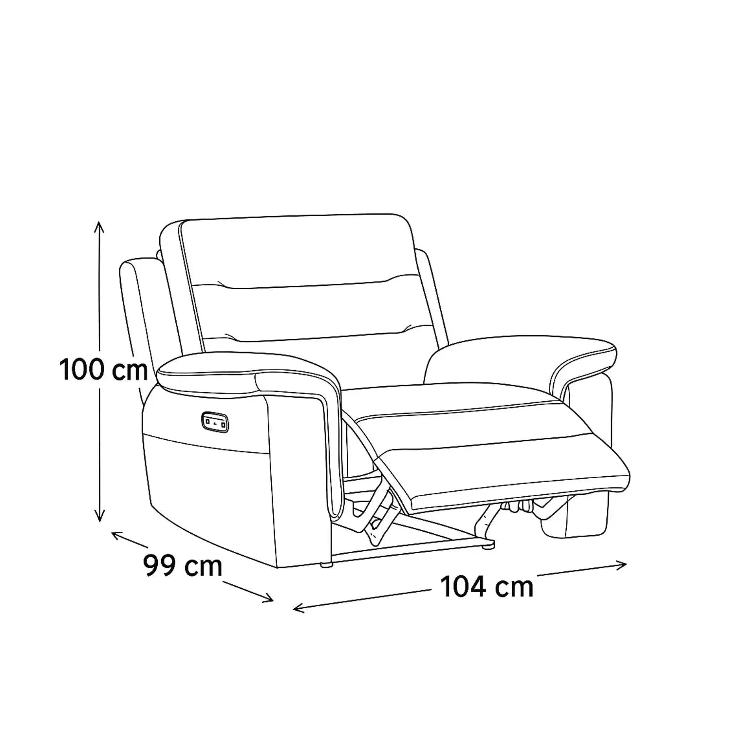 Hampstead - 1 Seater- Power Recliner