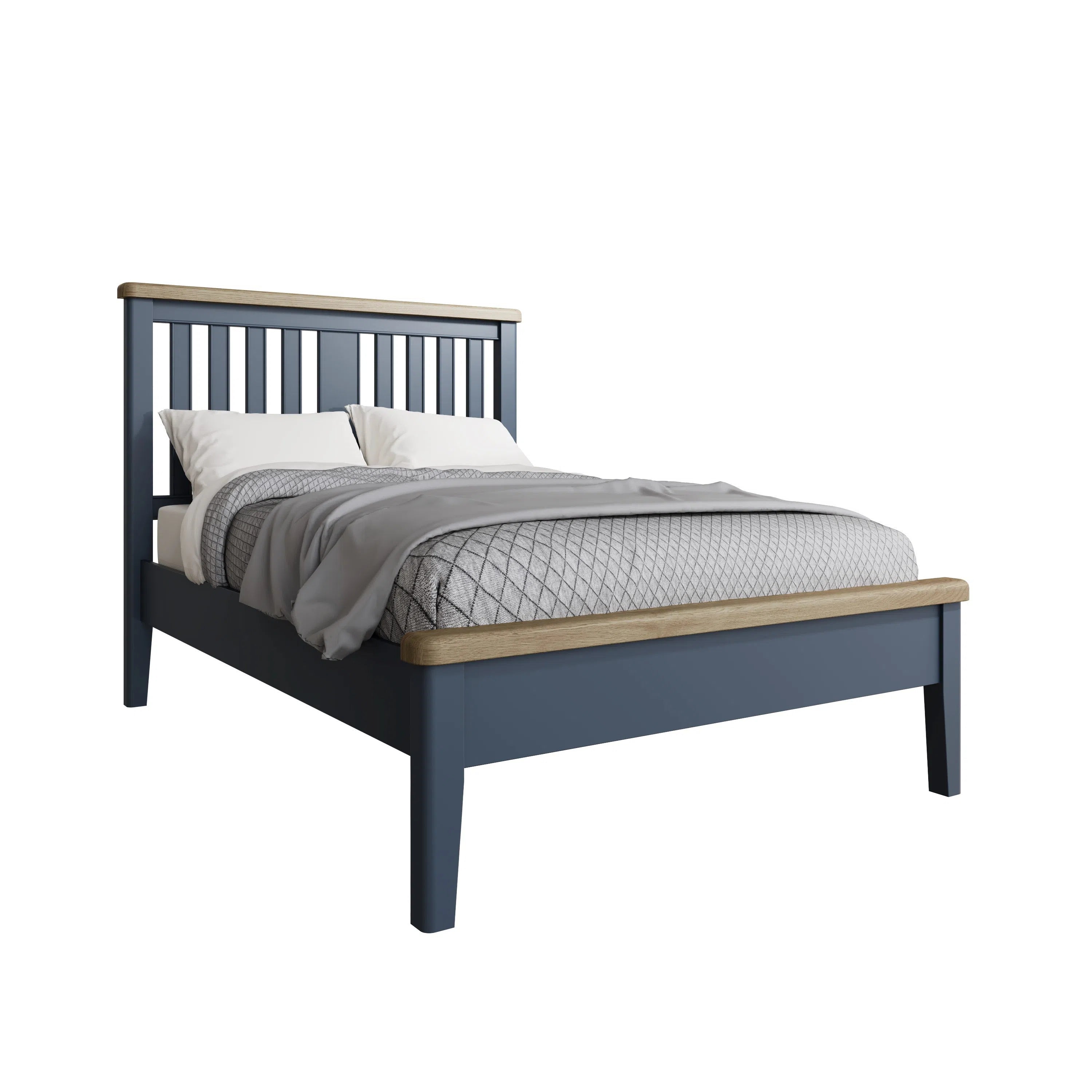 Grey wooden headboard deals double