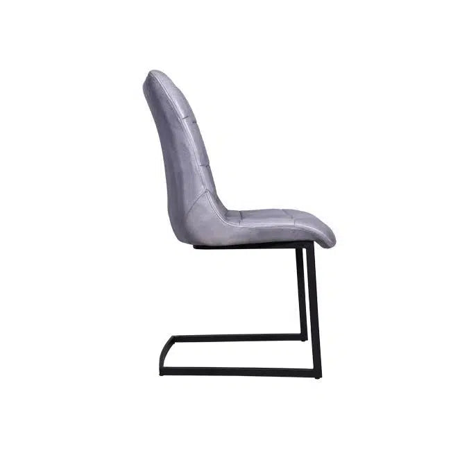 Holden - Leather Dining Chair (Grey)