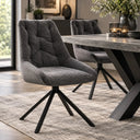 Huxley Dining Chair - Dark Grey
