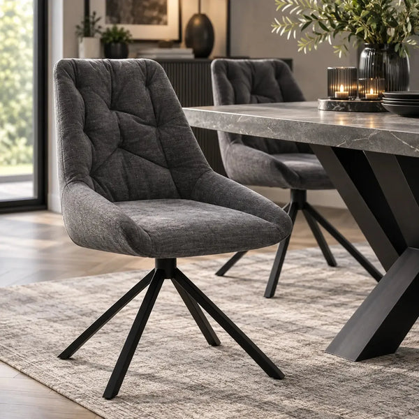 Huxley Dining Chair - Dark Grey