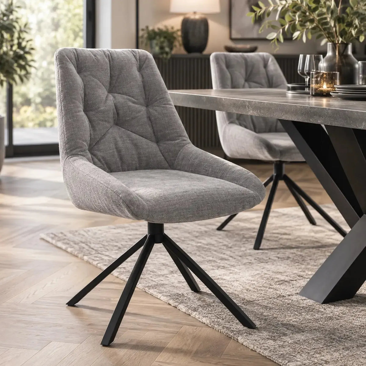 Huxley Dining Chair - Light Grey