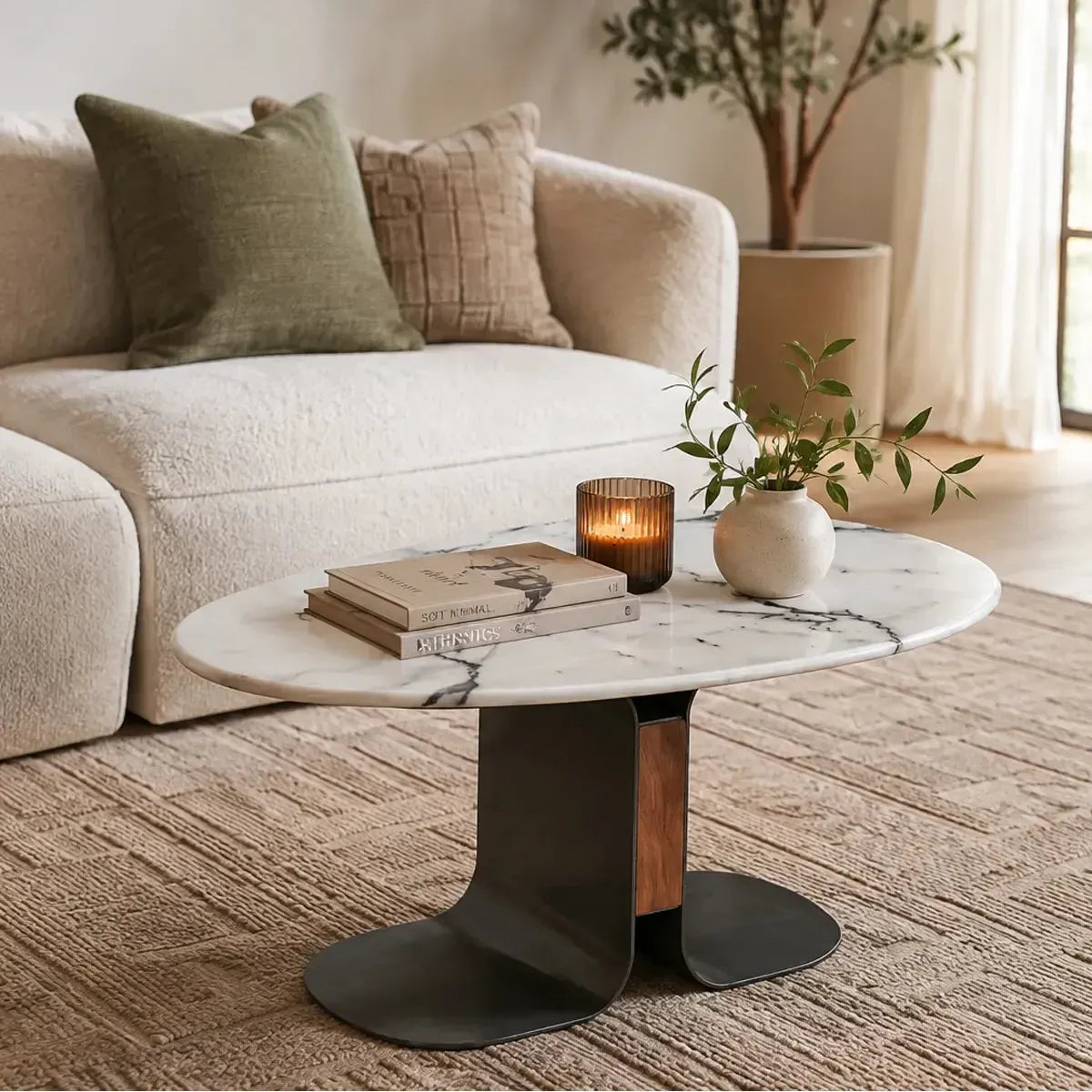 Indiana - Coffee Table- Dark Nickle