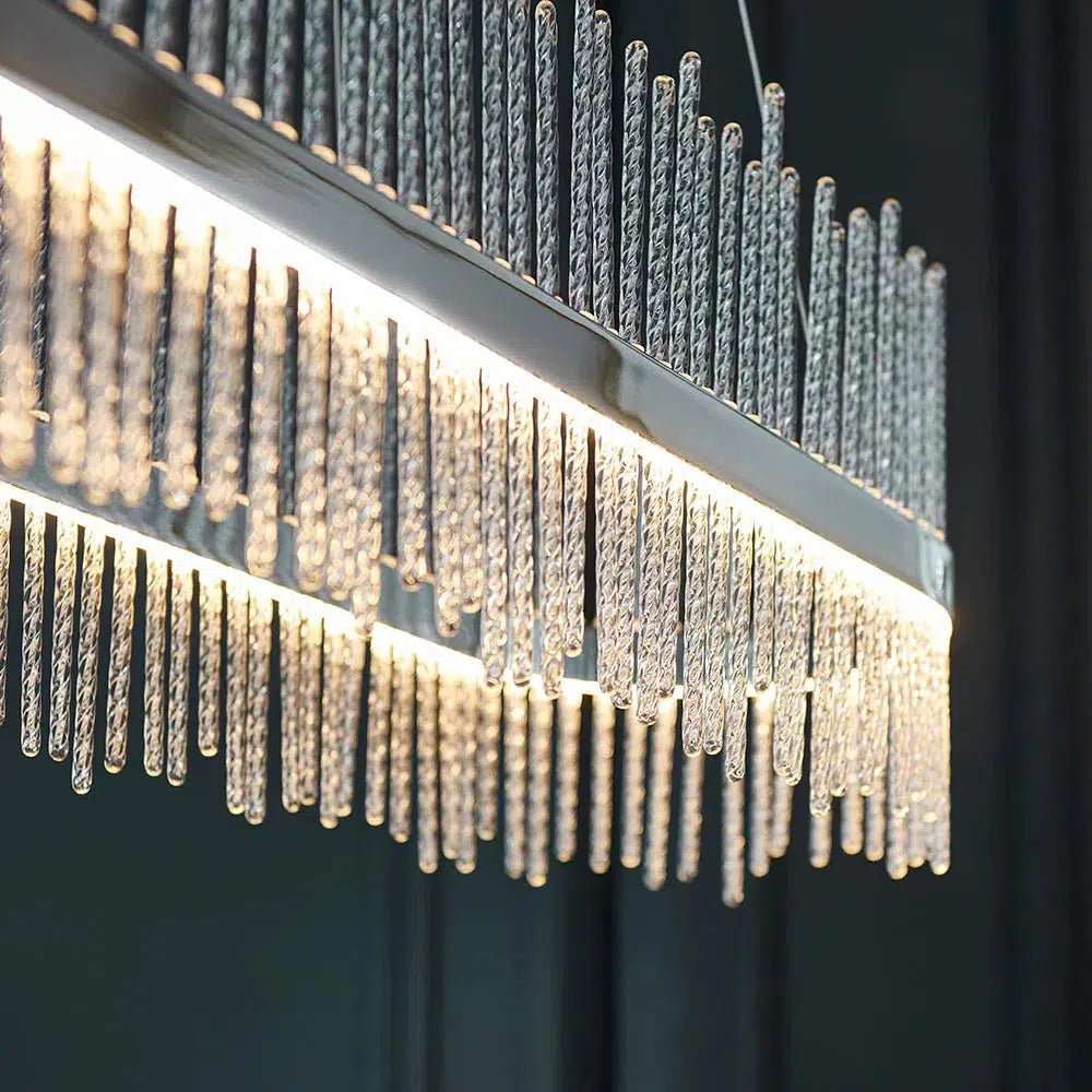 Jeeves - Glass Rod Linear Pendant