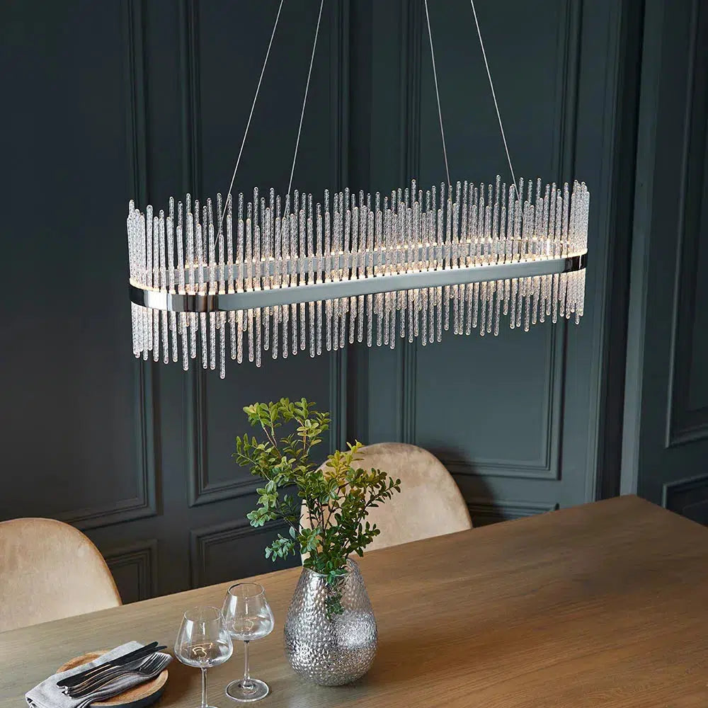 Jeeves - Glass Rod Linear Pendant