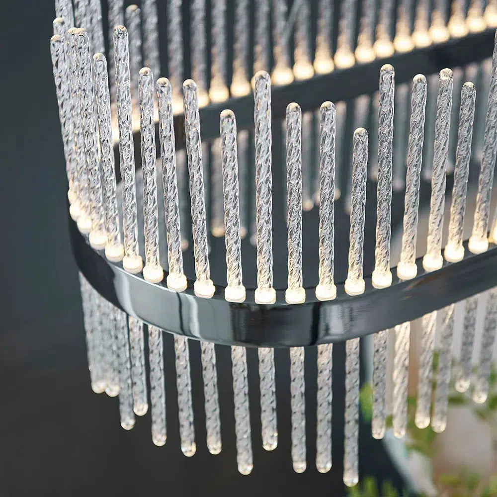 Jeeves - Glass Rod Linear Pendant