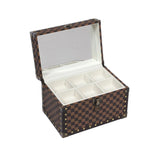 Jewellery Vanity Trunk - Brown Check