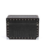 Jewellery Vanity Trunk - Matt Black Crocodile