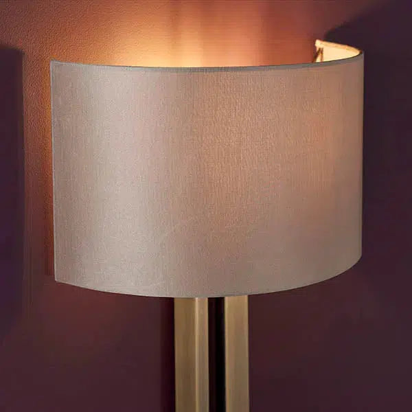 Juliana - Slotted Wall Light With Mink Shade