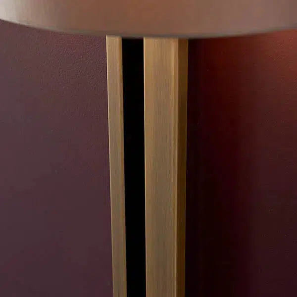 Juliana - Slotted Wall Light With Mink Shade