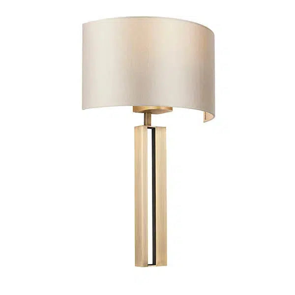 Juliana - Slotted Wall Light With Mink Shade