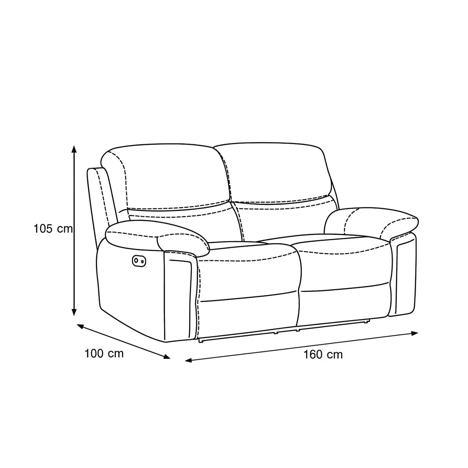 Kinslee - 2 Seater - Power Recliner