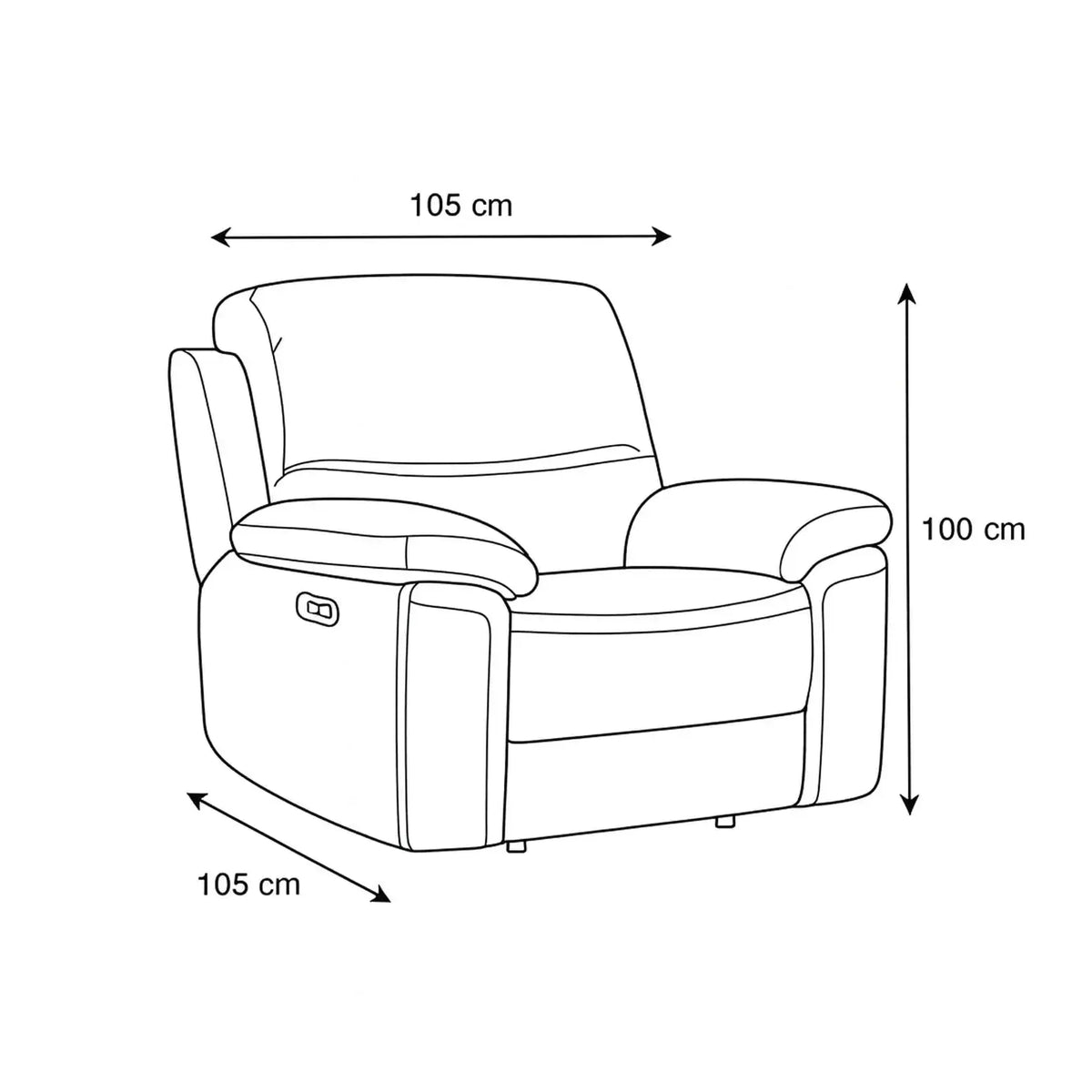 Kinslee - Power Recliner Arm Chair
