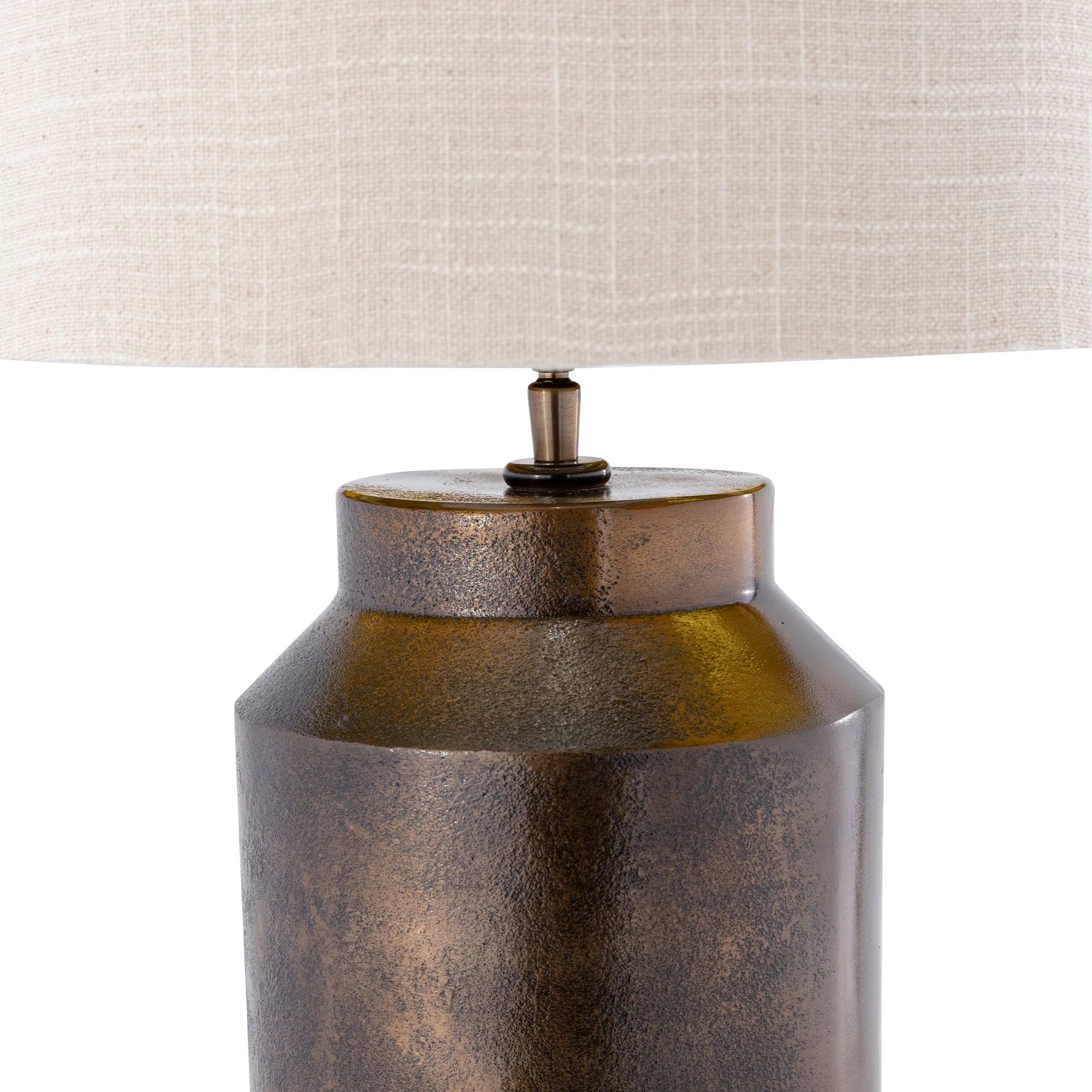 Large Bronze Antique Table Lamp