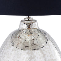 Large Nickle Plated Table Lamp