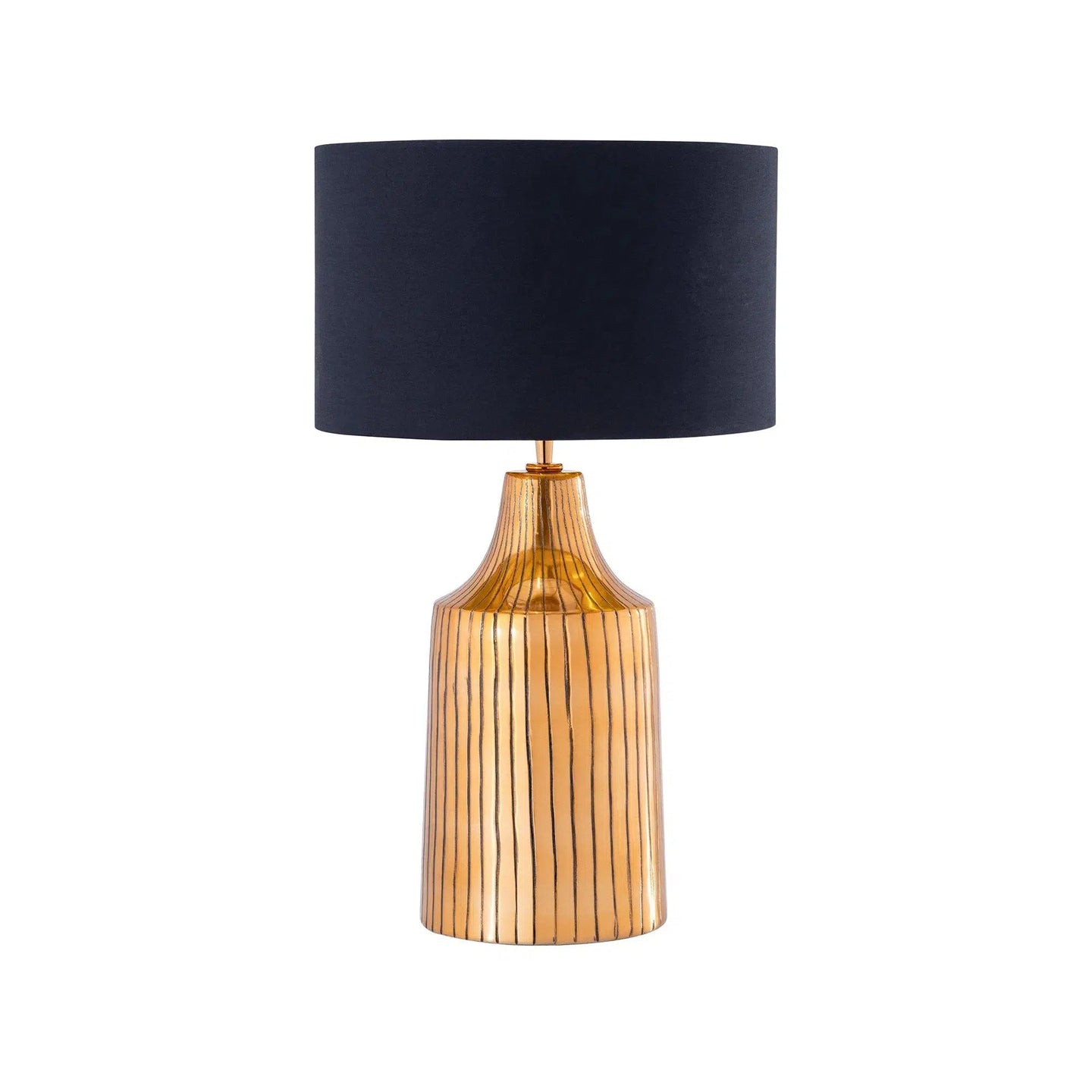 Large Textured Antique Gold Table Lamp