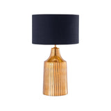 Large Textured Antique Gold Table Lamp