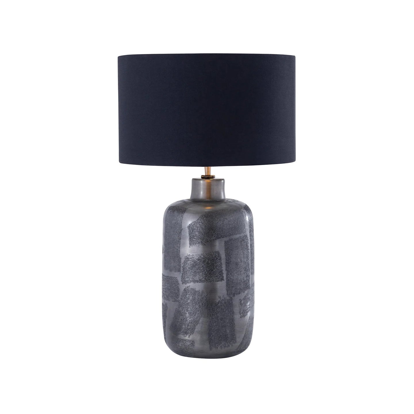 Large Textured Graphite Table Lamp