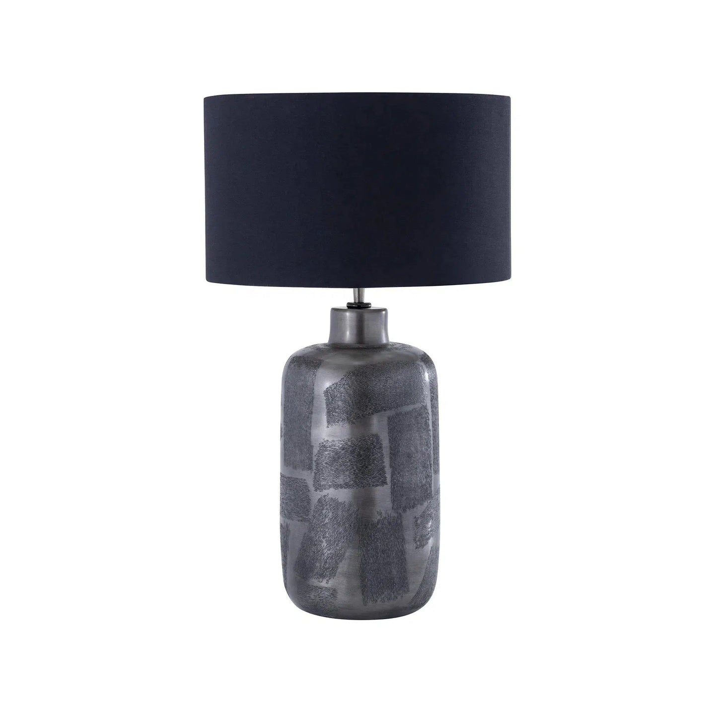 Large Textured Graphite Table Lamp