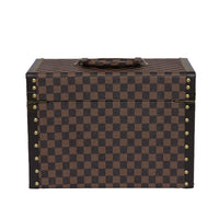 Large Vanity Trunk - Brown Check