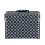 Large Vanity Trunk - Navy Check