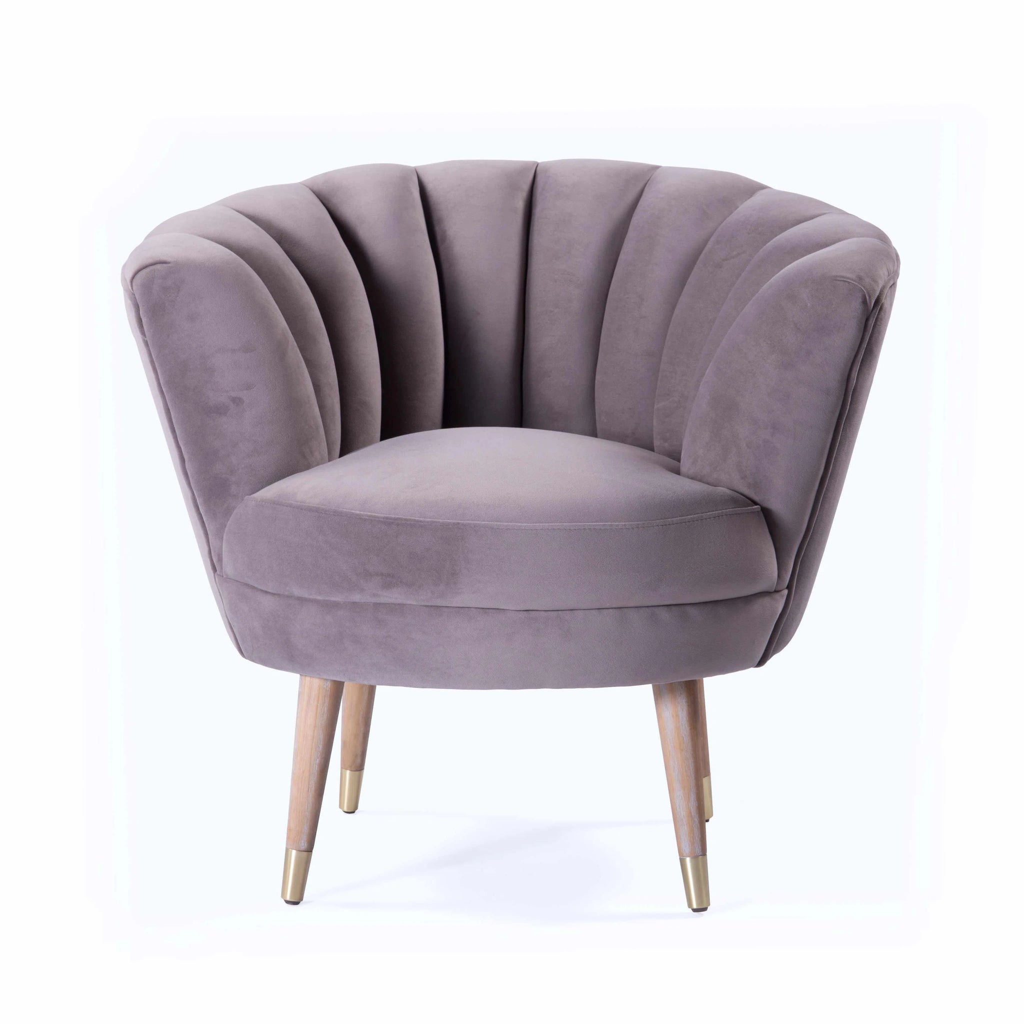 Layla Grey Velvet Accent Chair