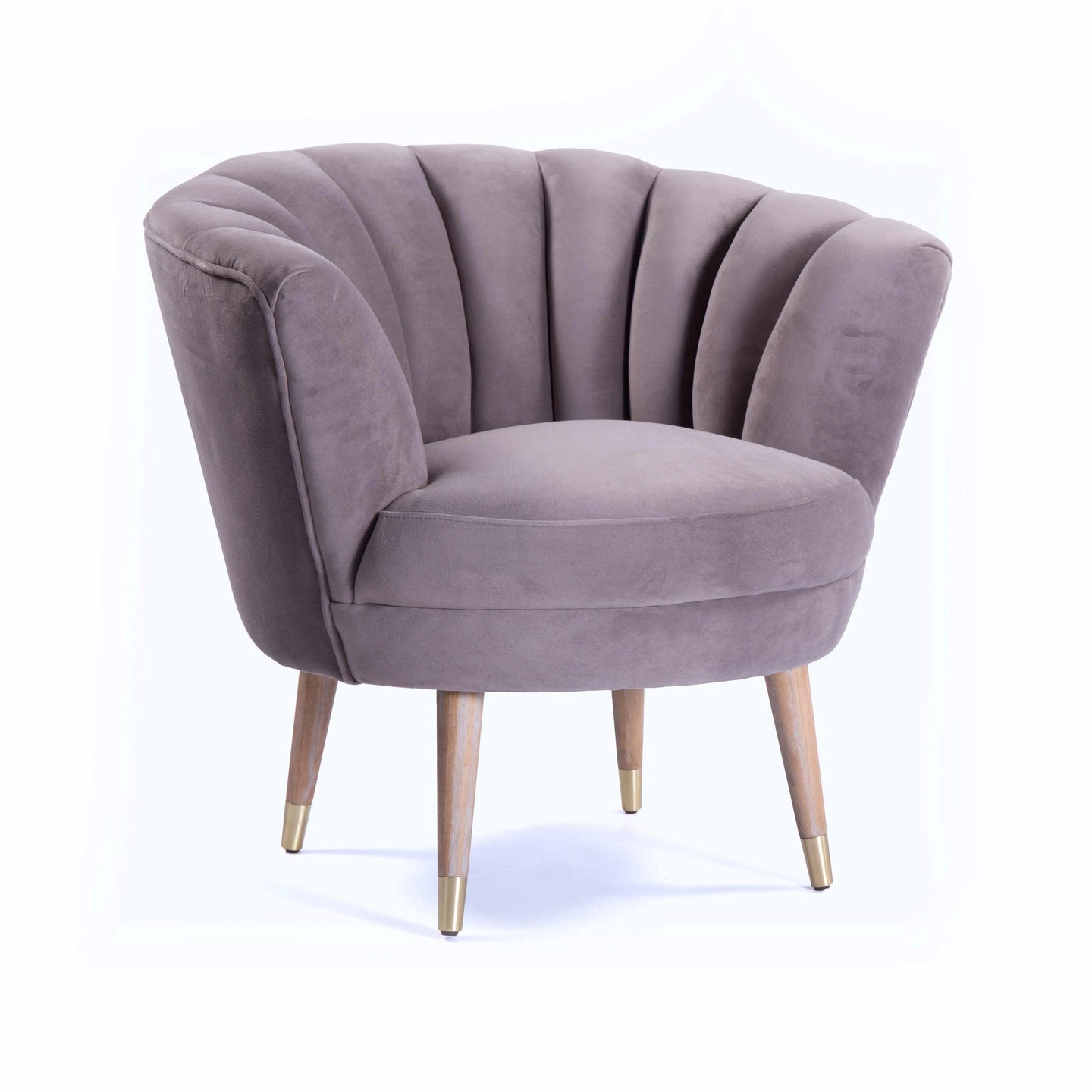 Layla Grey Velvet Accent Chair