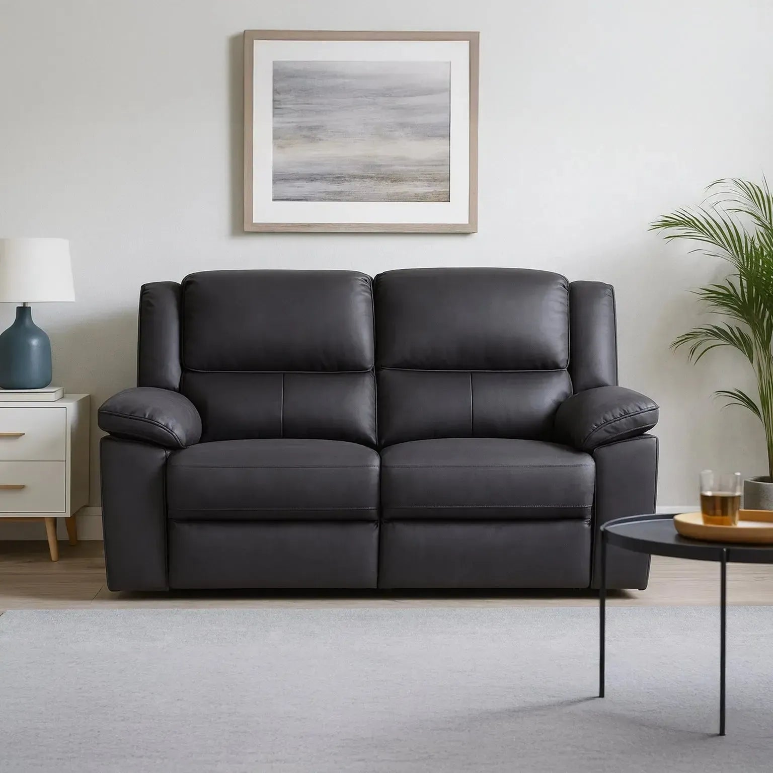 Legacy - 2 Seater Power Recliner - Dark Grey