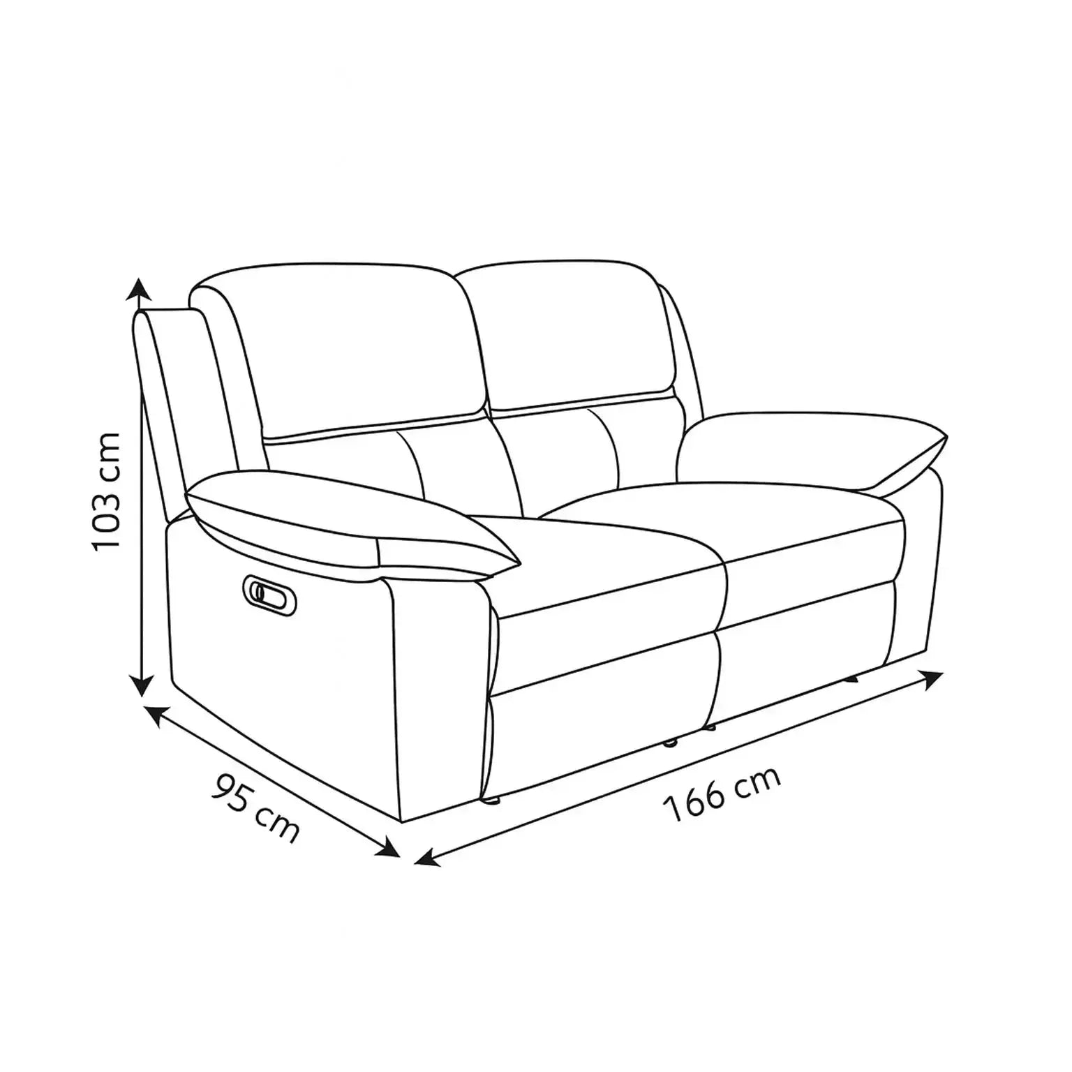 Legacy - 2 Seater Power Recliner - Grey