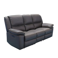 Legacy - 3 Seater Power Recliner - Dark Grey