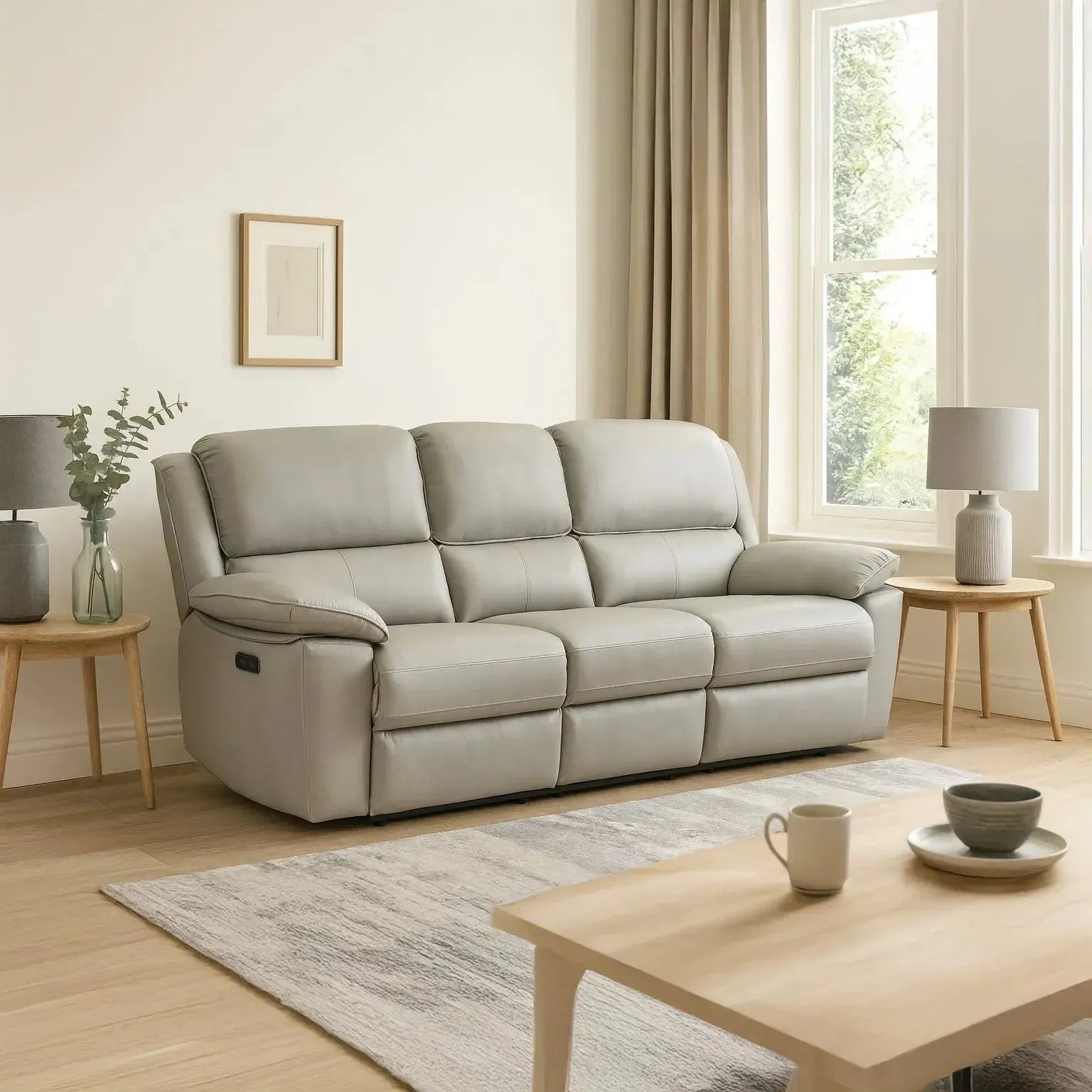 Legacy - 3 Seater Power Recliner - Grey