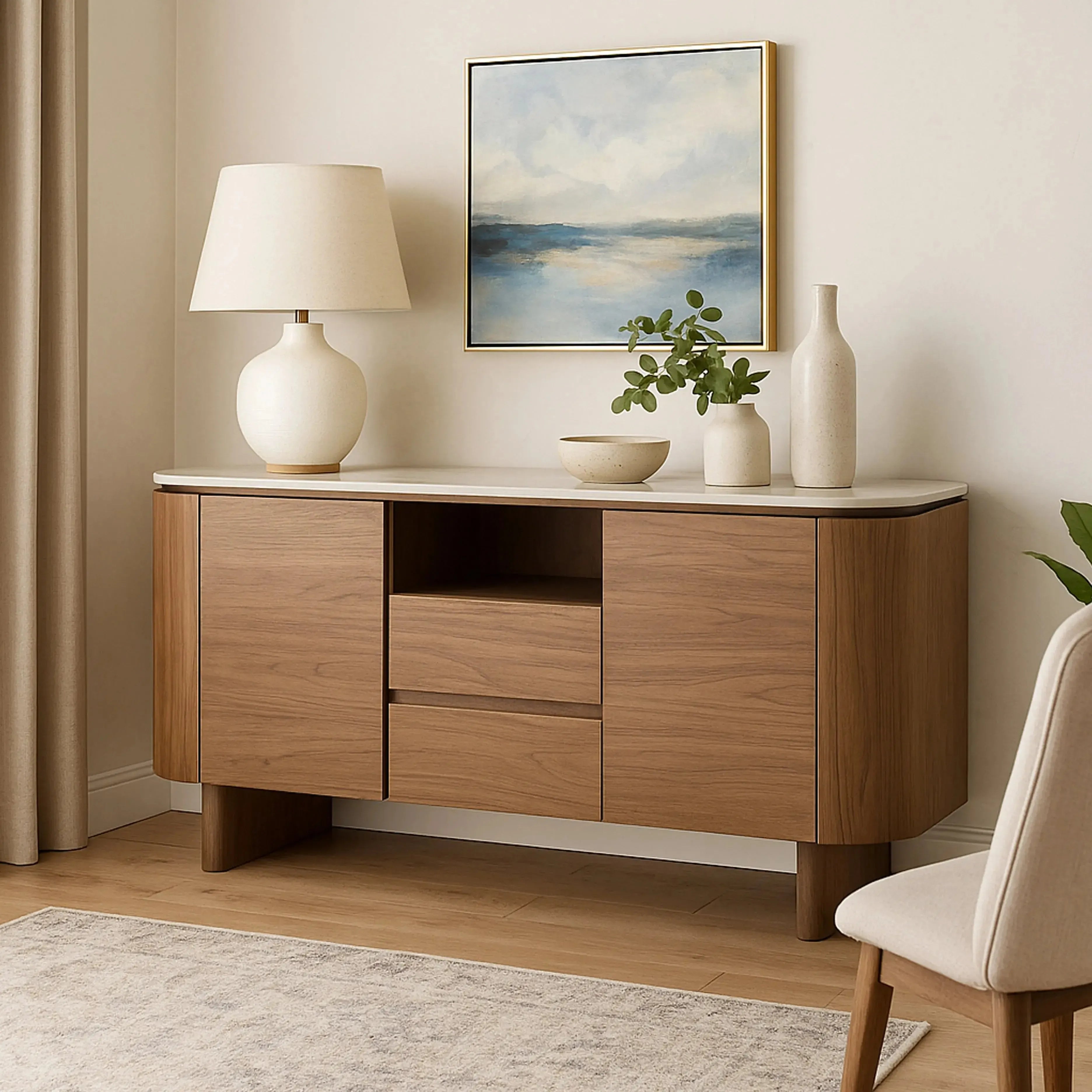 Leighton - Large Sideboard (Natural Walnut)